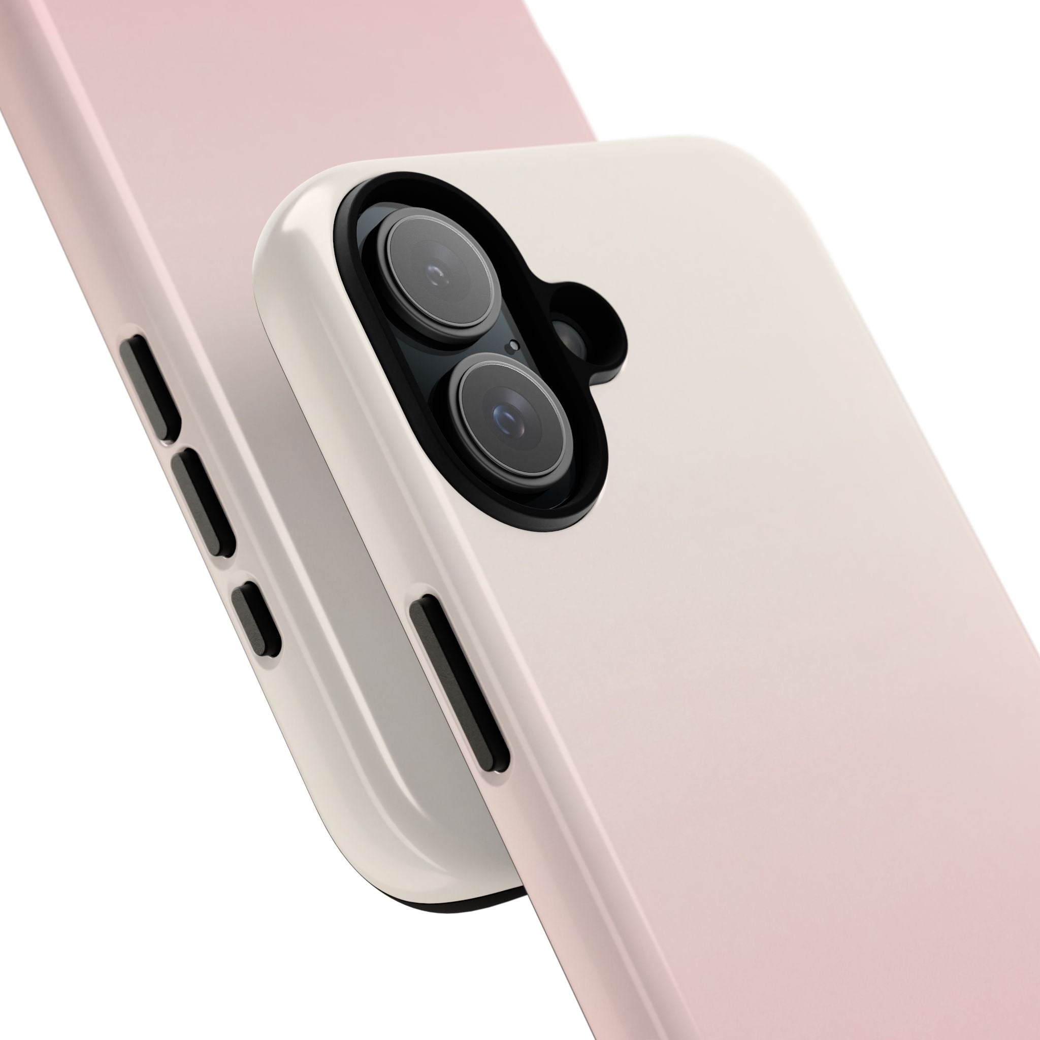 Pink Tough Phone Case for iPhone - Frosted Blush Horizon