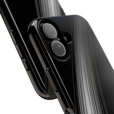 Black Tough Phone Case for iPhone - Linear Velocity Beam
