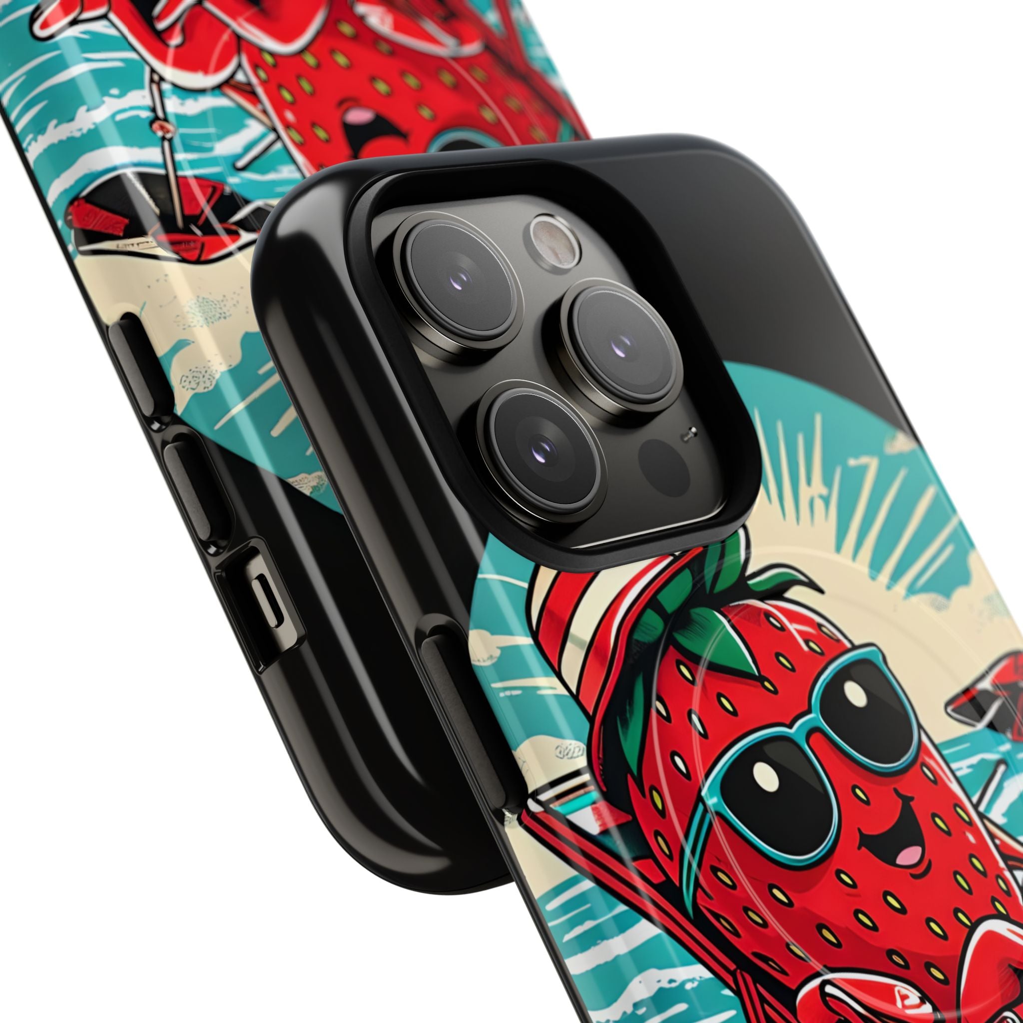 Retro Coastal Berry · Tough+ Hoesje voor iPhone · Magsafe