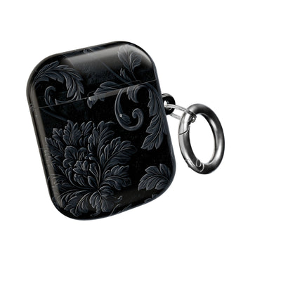 Obsidian Damask · Hard Case for AirPods & AirPods Pro · Black