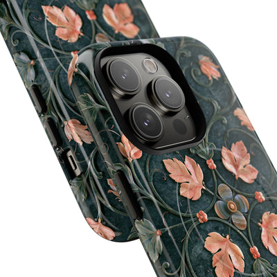 Florentine Rose Arabesque · Tough 2.0 Magnetic Phone Case for iPhone · Green