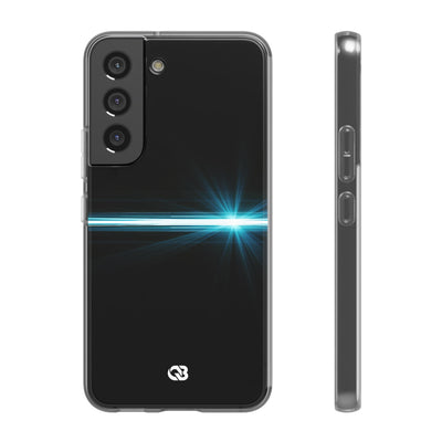 Blue Lite Phone Case for Samsung - Electric Cyan Ray