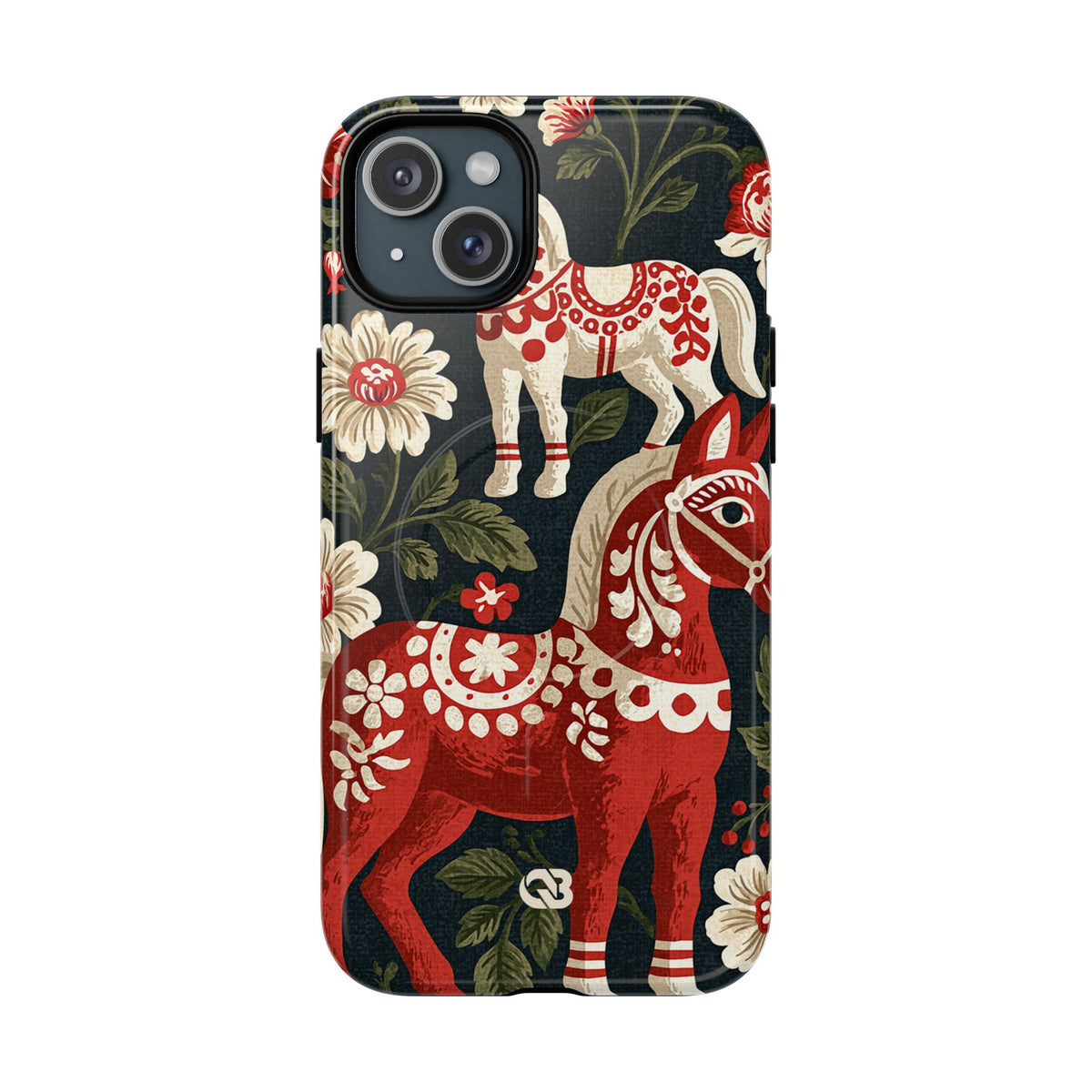 Nordic Dala Meadow · Tough 2.0 Magnetic Phone Case for iPhone · Red