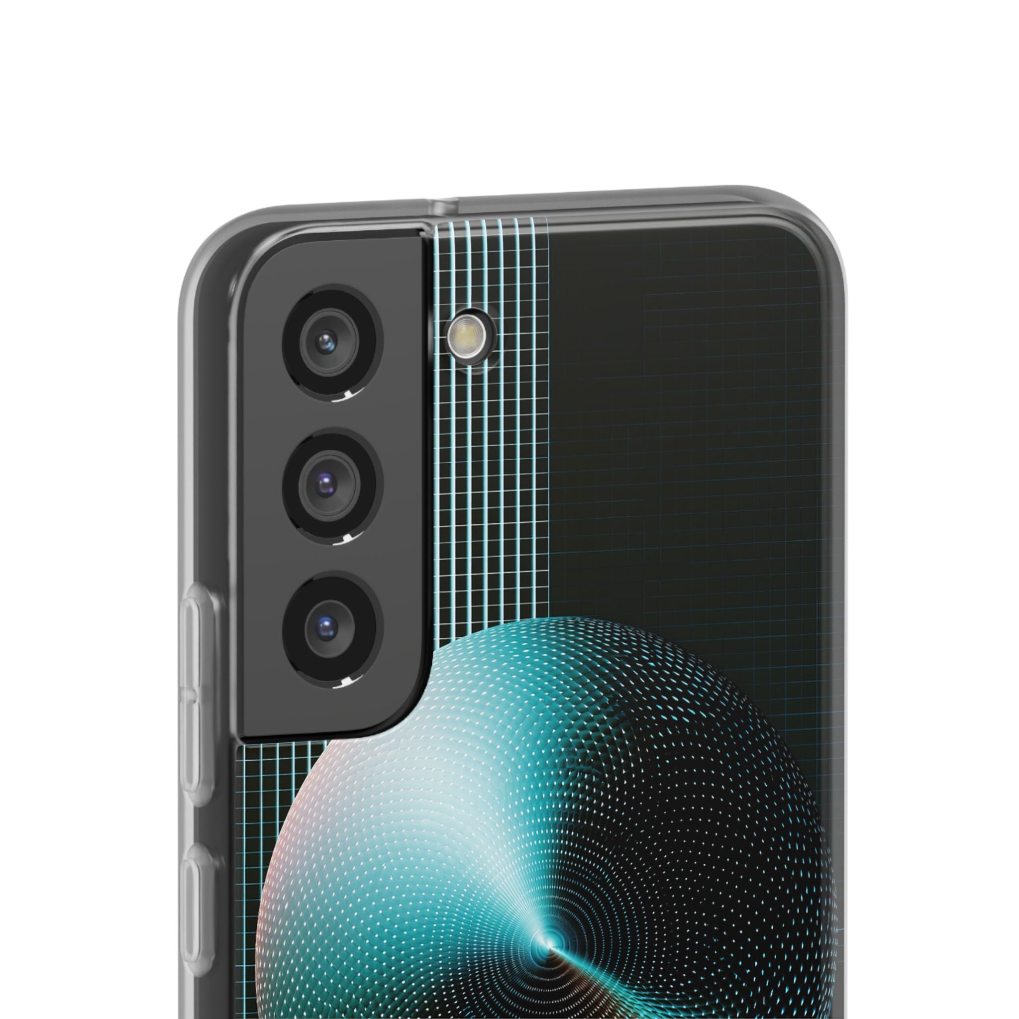 Blue Lite Phone Case for Samsung - Cyan Vector Sphere