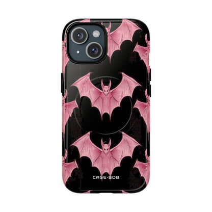 Pink Batwave iPhone 15 Case - Tough+