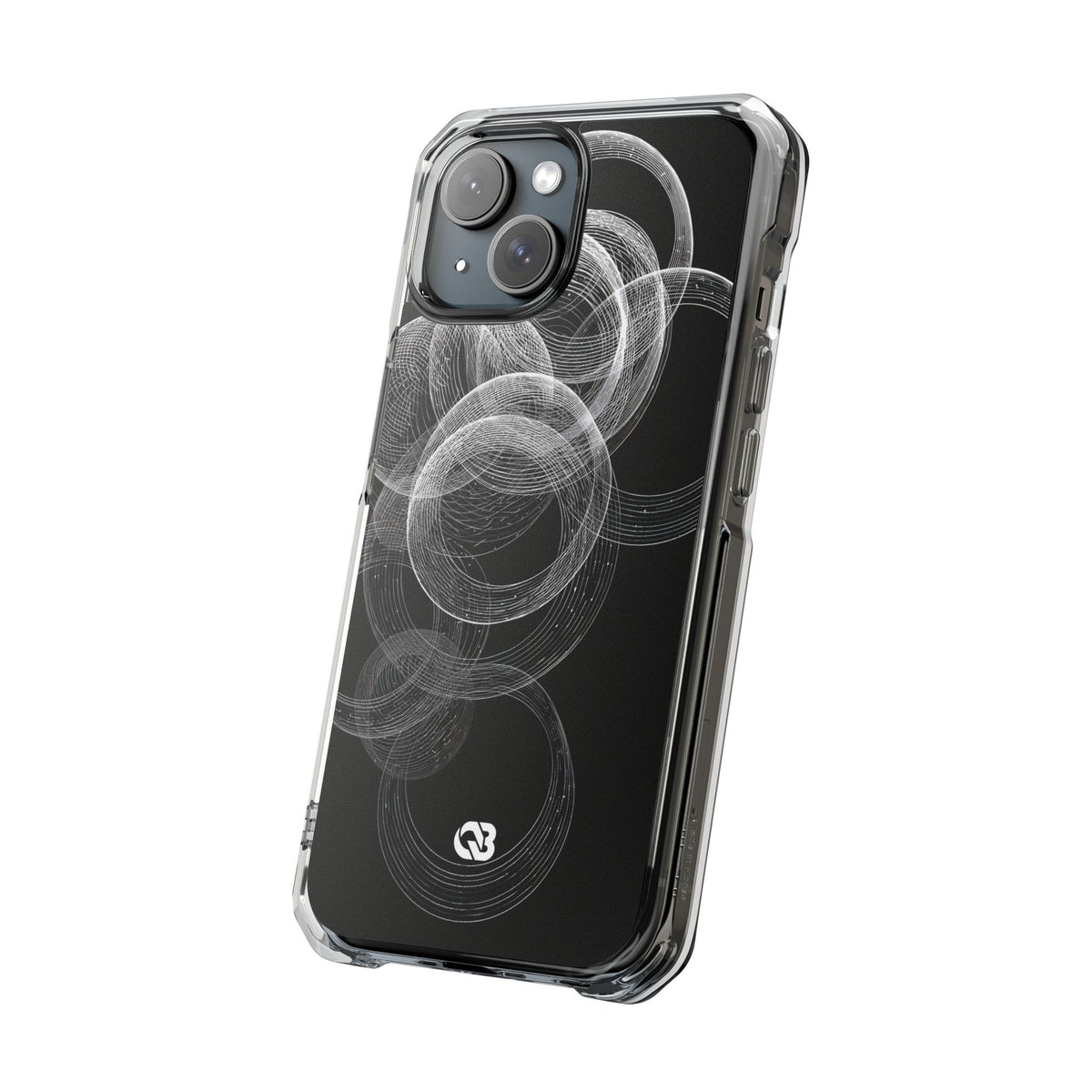 Orbital Resonance · Clear Impact Magnetic Phone Case for iPhone ·  Black