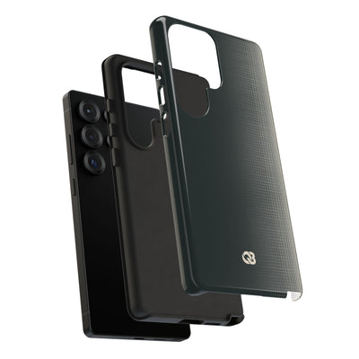 Grey Tough Phone Case for Samsung - Charcoal Tech Grid
