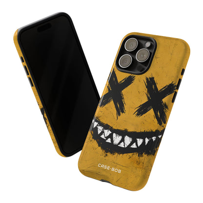 Jagged Smile Yellow iPhone 15 Pro Max Case - Tough