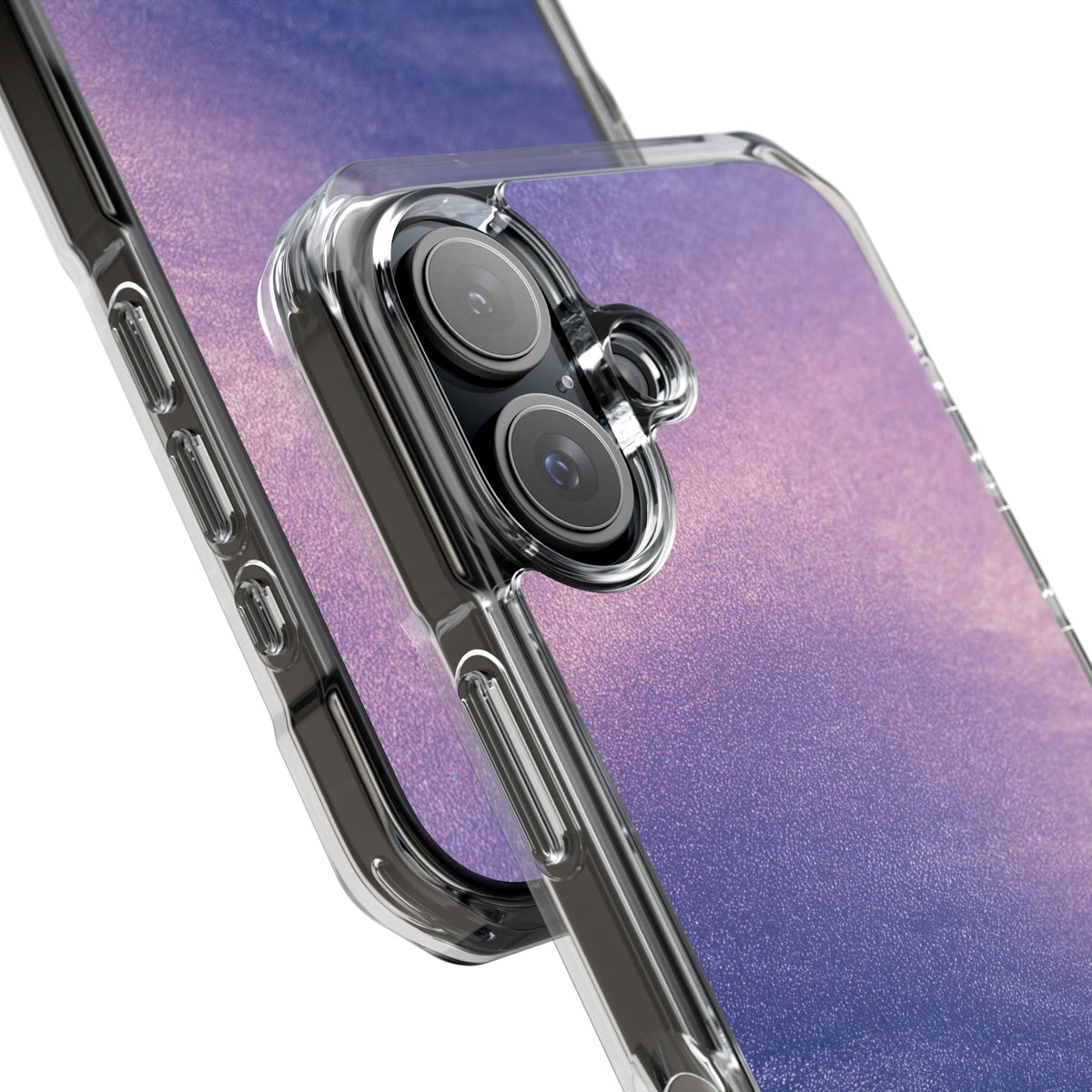 Ethereal Violet Glow · Clear Impact Magnetic Phone Case for iPhone · Purple