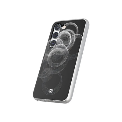 Black Lite Phone Case for Samsung - Kinetic Wireframe Orbit