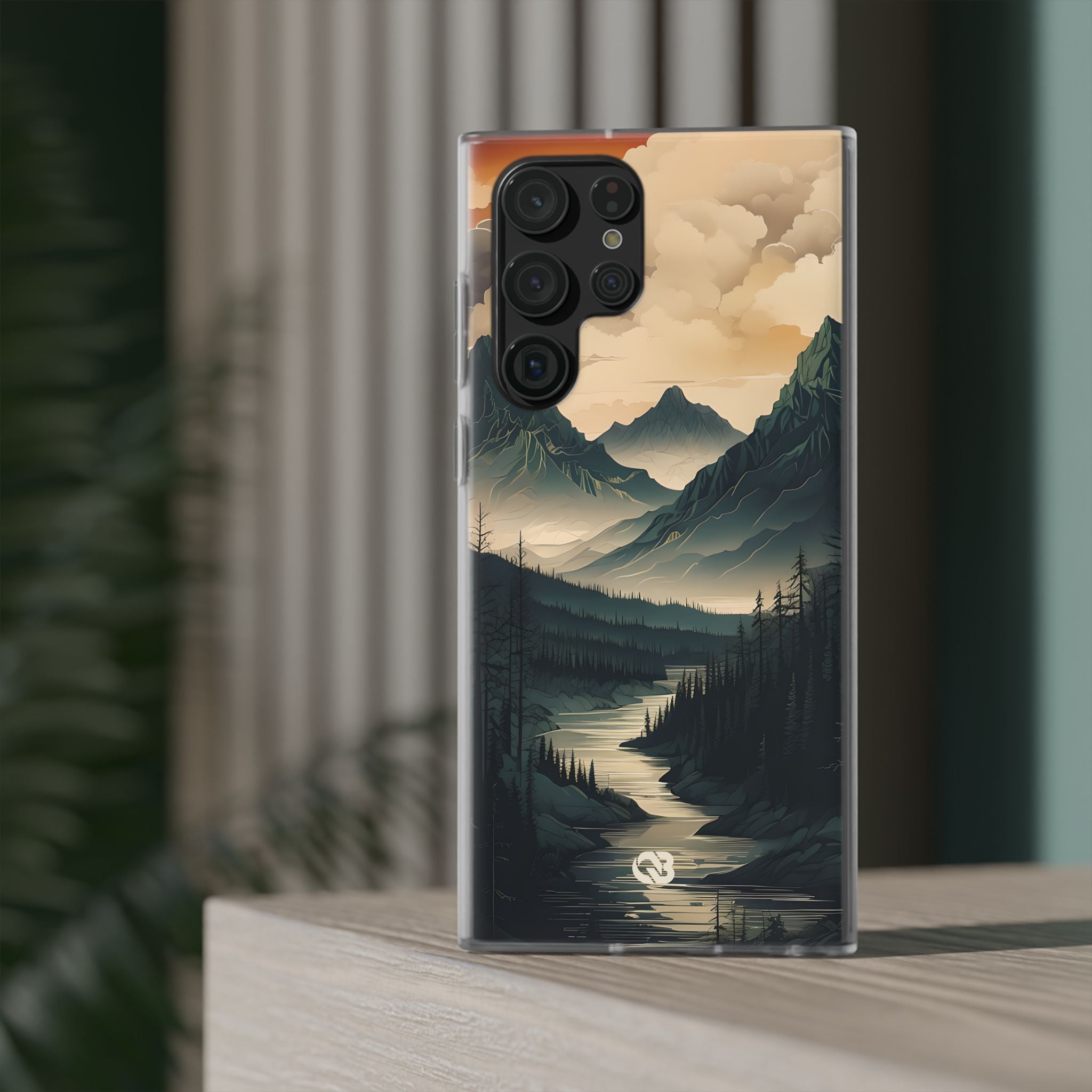 Summit River Dusk · Soft Phone Case for Samsung