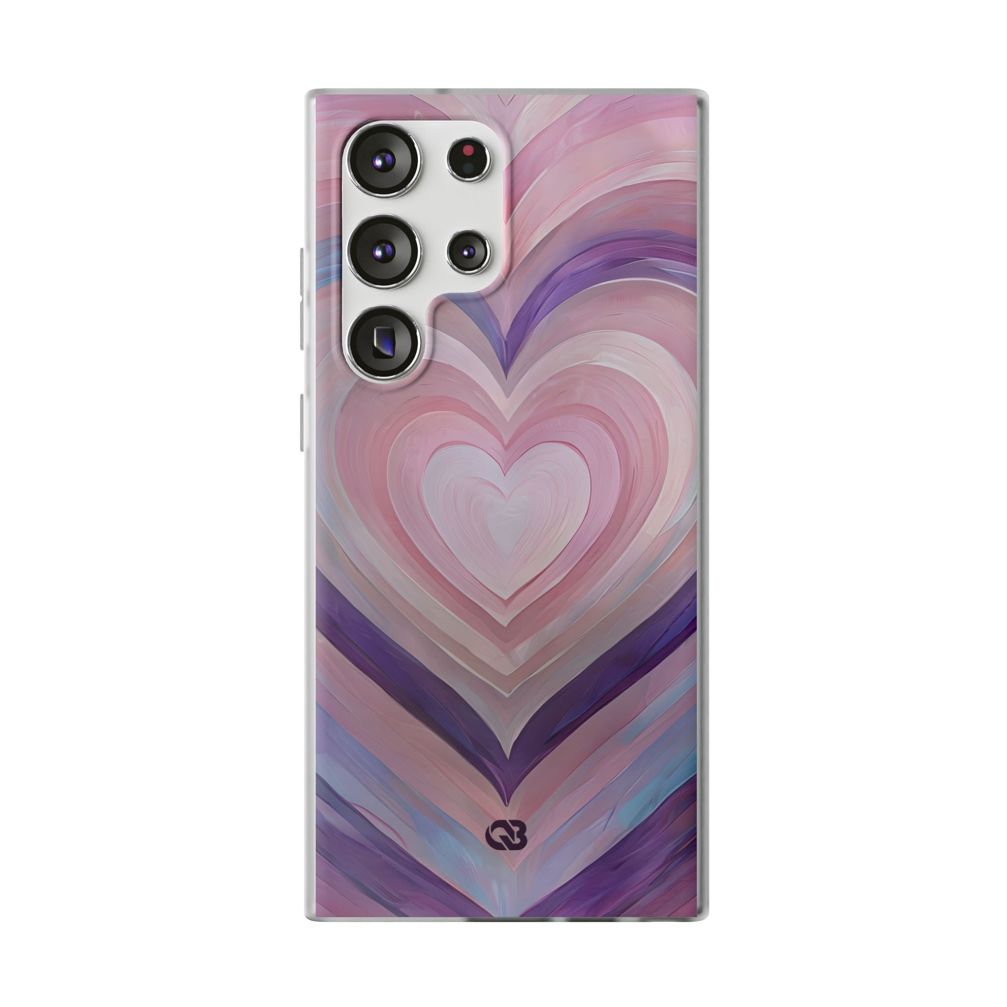 Lavender Pulse Hearts · Soft Phone Case for Samsung