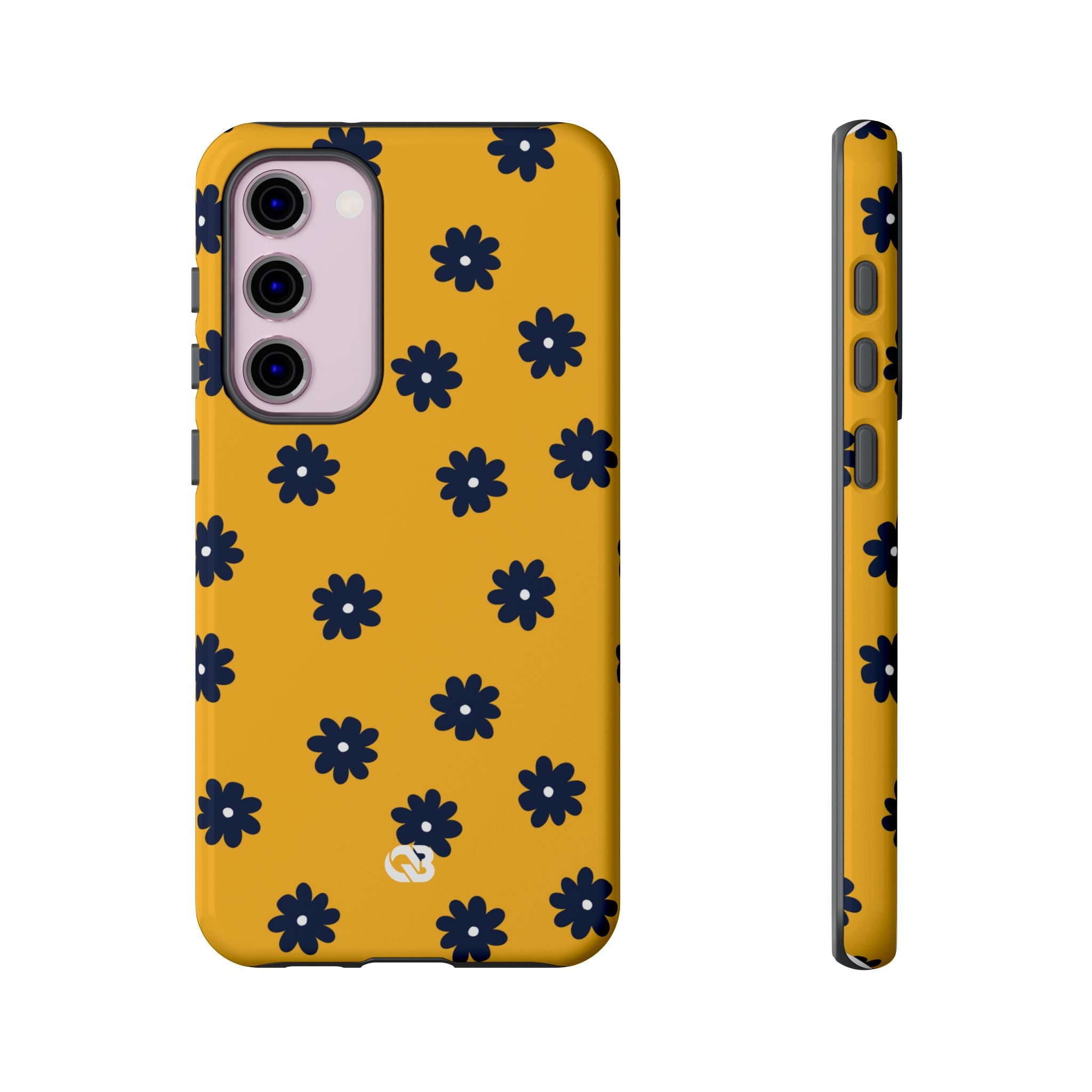 Navy Daisy Mustard · Tough Phone Case for Samsung