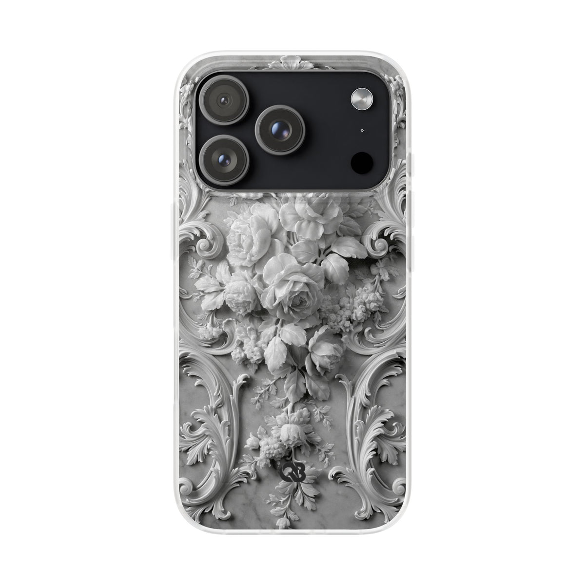 Rococo Marble Rose · Lite Phone Case for iPhone ·  White