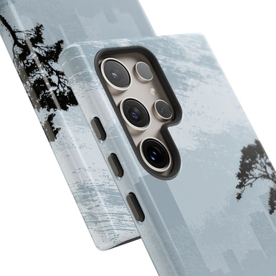 Grey Tough Phone Case for Samsung - Steel Slate Zen