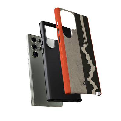Orange Tough Phone Case for Samsung - Orange Monolith Rift