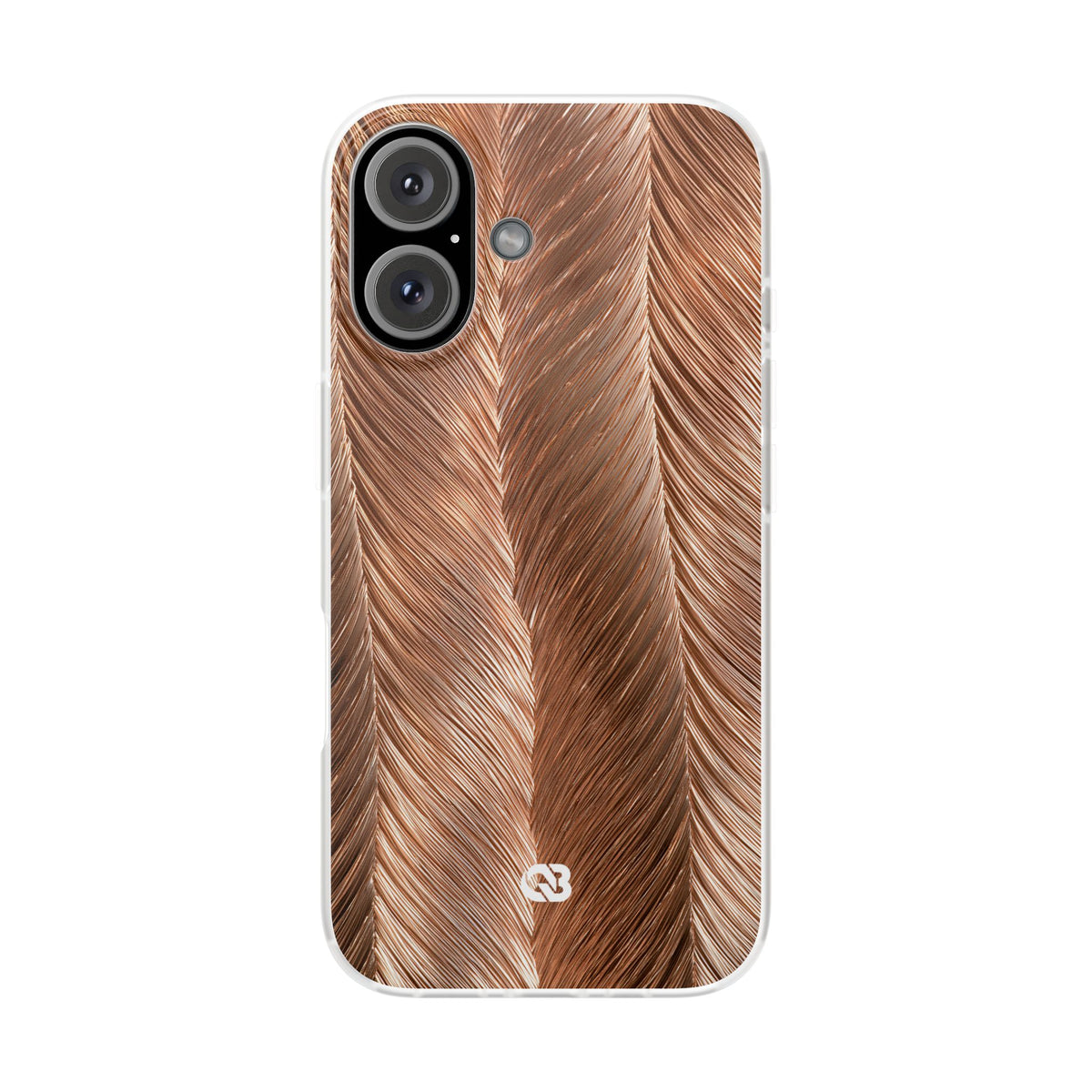 Rose Gold Weave · Lite Phone Case for iPhone ·  Brown