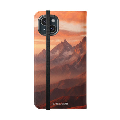 Sunset Peaks - iPhone 15 Plus Case - Wallet