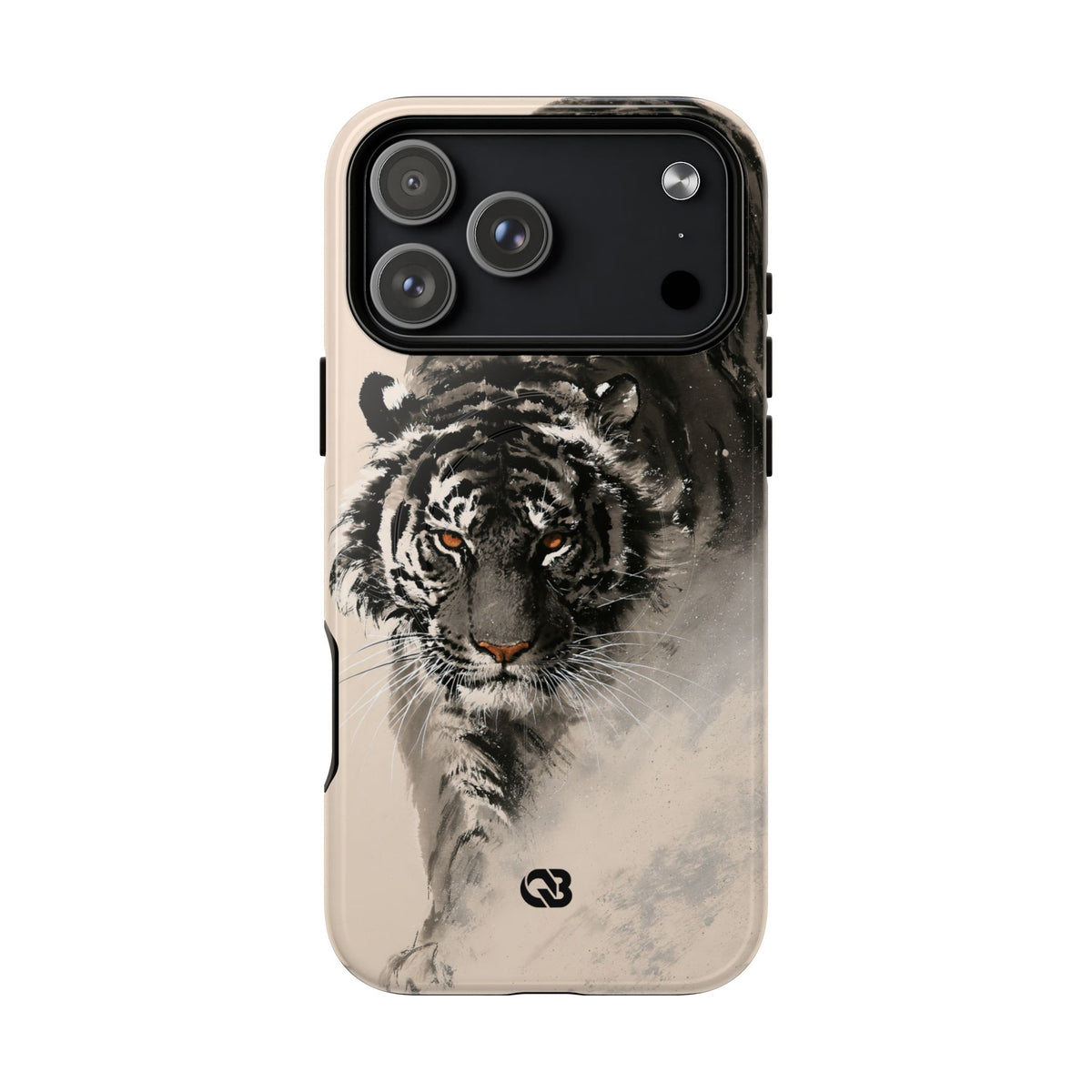 Ink Wash Tiger · Tough 2.0 Magnetic Phone Case for iPhone · Beige