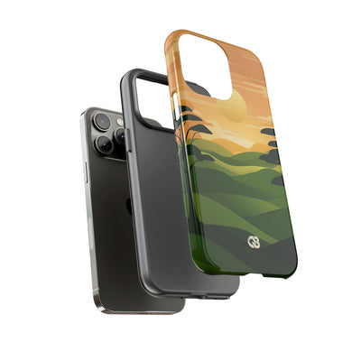 Verdant Horizon Sun · Tough Phone Case for iPhone