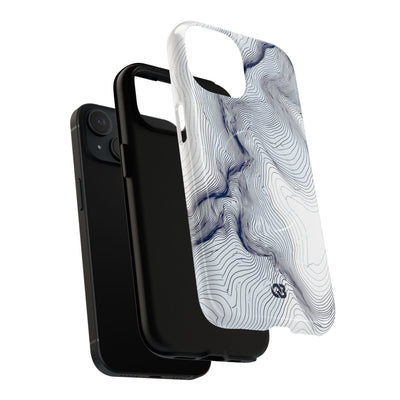 Nordic Ridge Contour · Tough 2.0 Magnetic Phone Case for iPhone · White