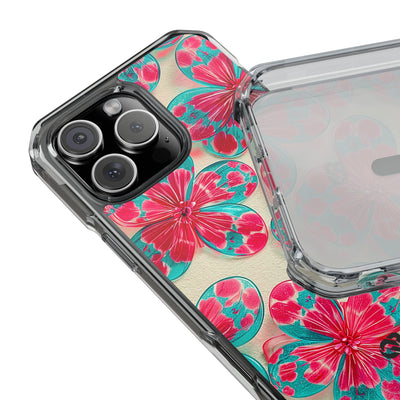 Lucite Jelly Bloom · Clear Impact Magnetic Phone Case for iPhone · Pink