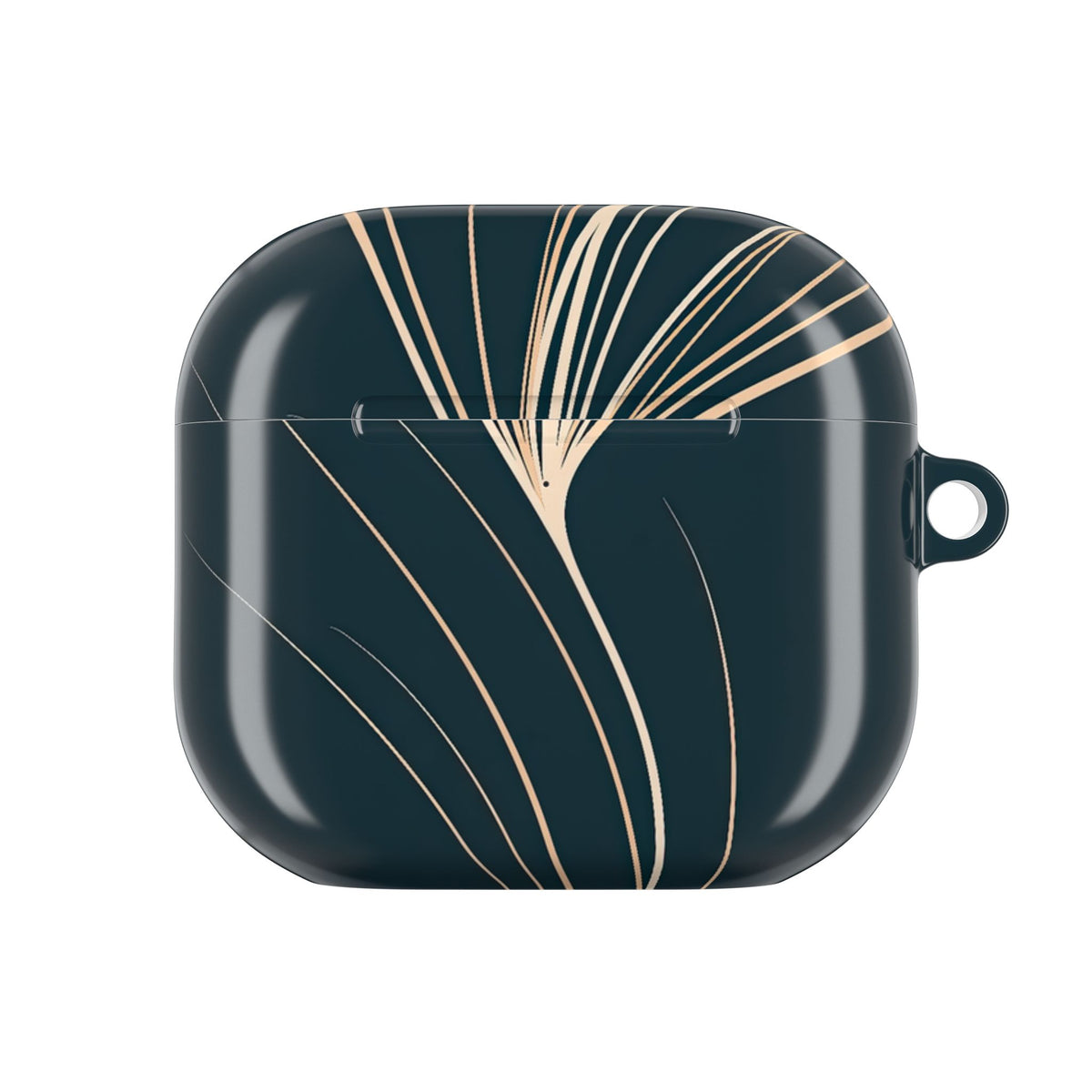 Botanical Contour · Hard Case for AirPods & AirPods Pro · Teal