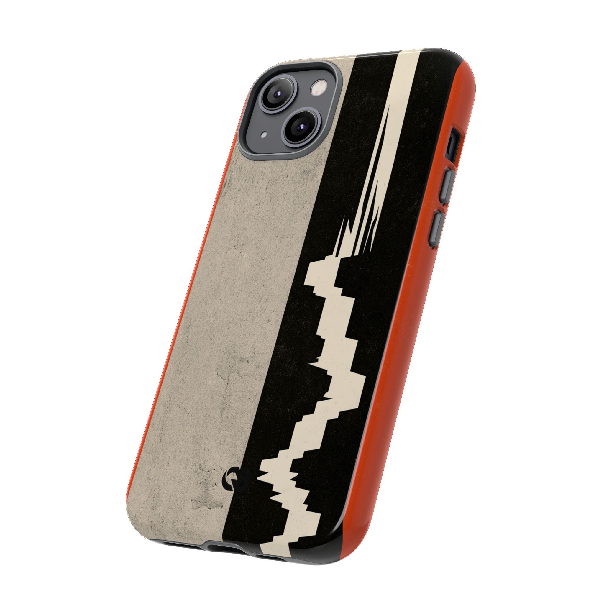 Orange Tough Phone Case for iPhone - Orange Monolith Rift