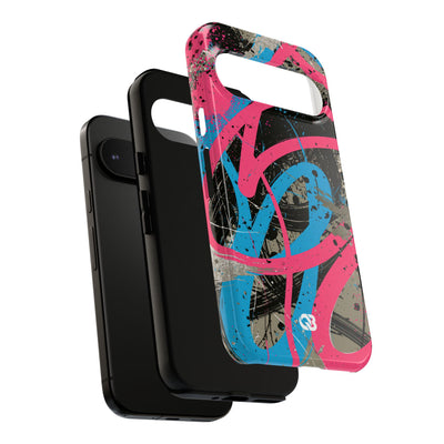 Cyber Splatter Flow · Tough Phone Case for Pixel ·  Pink