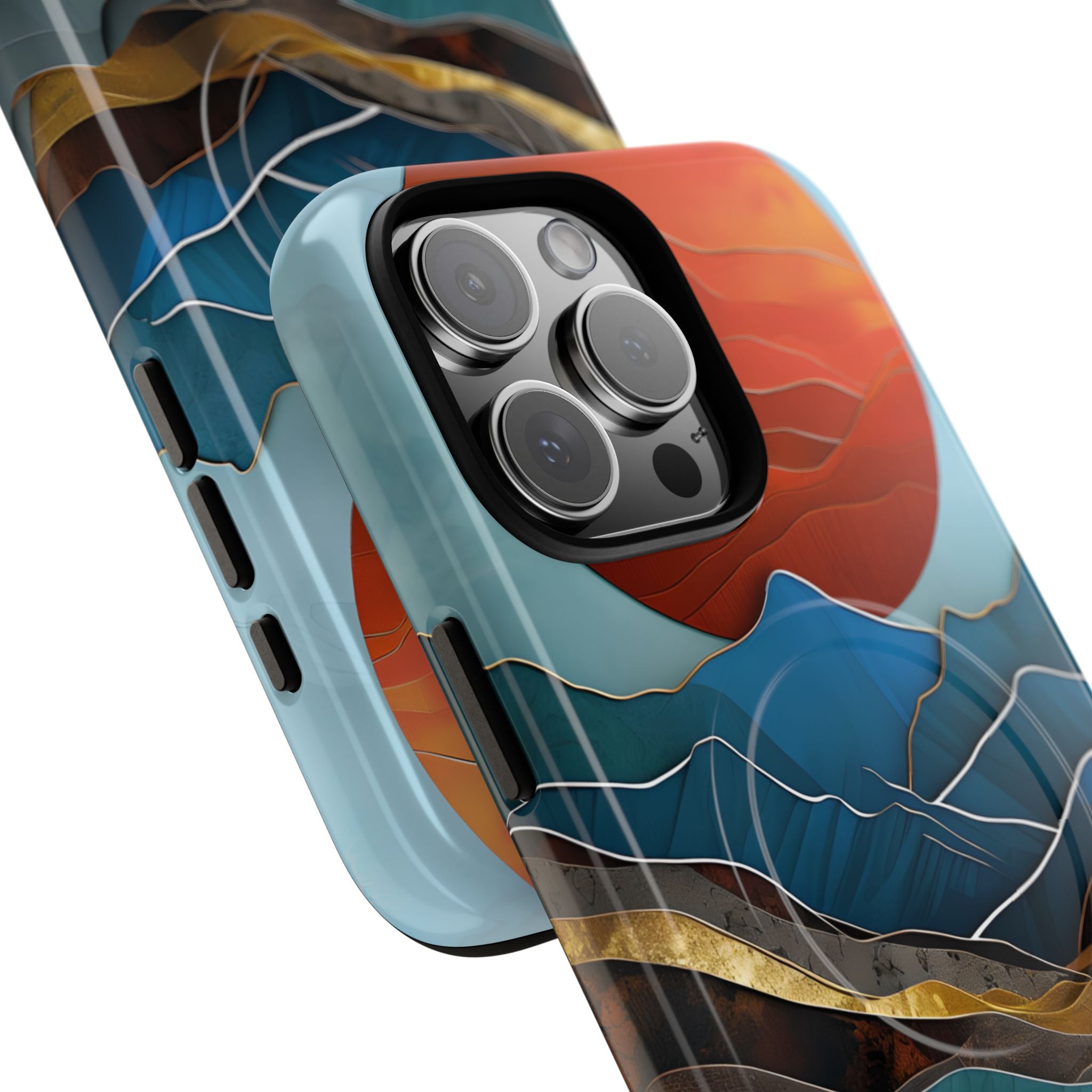 Molten Sun Peaks · Tough+ etui na telefon dla iPhone · Magsafe