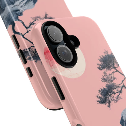 Crimson Moon Tree iPhone 16 Case - Tough