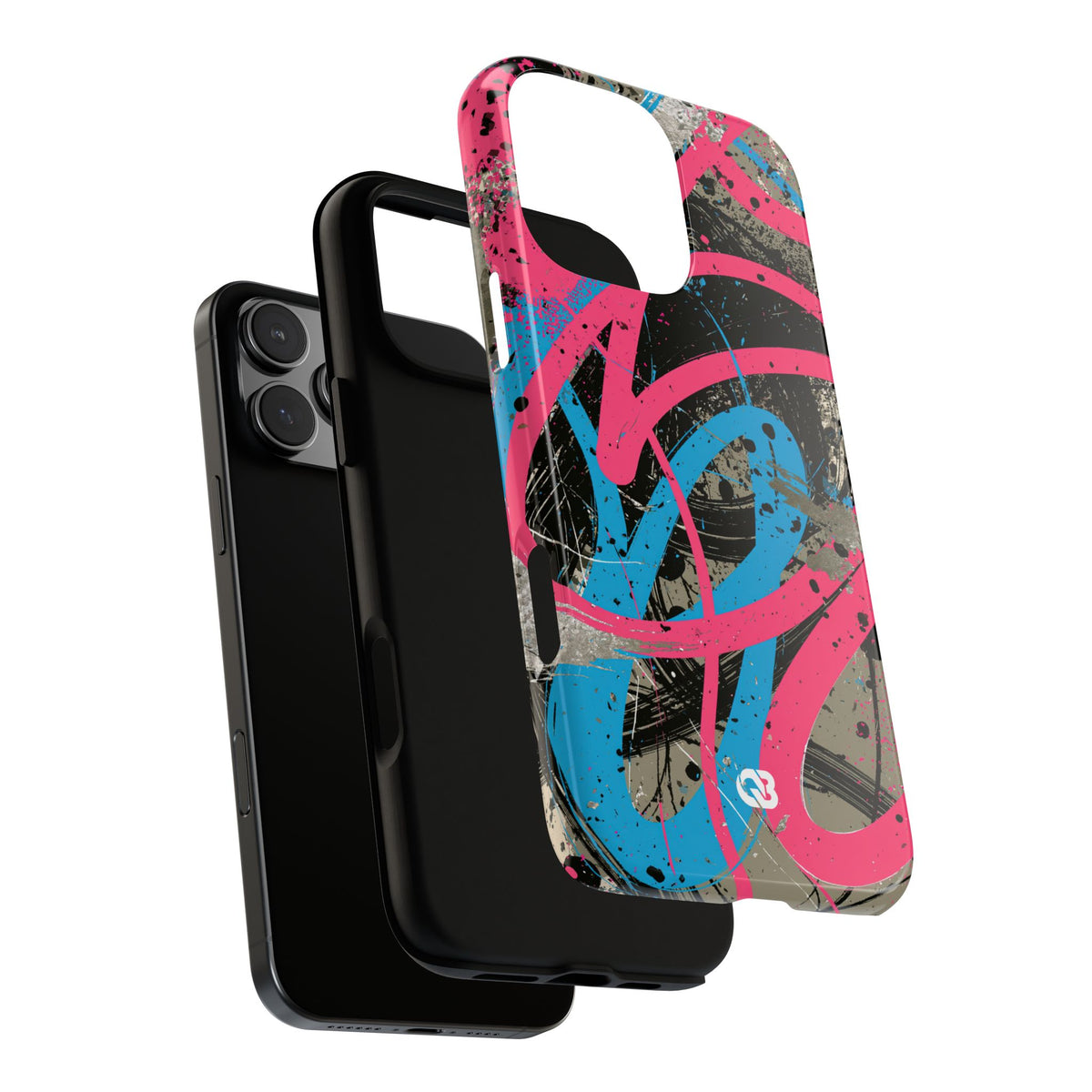 Cyber Splatter Flow · Tough Phone Case for iPhone · Pink
