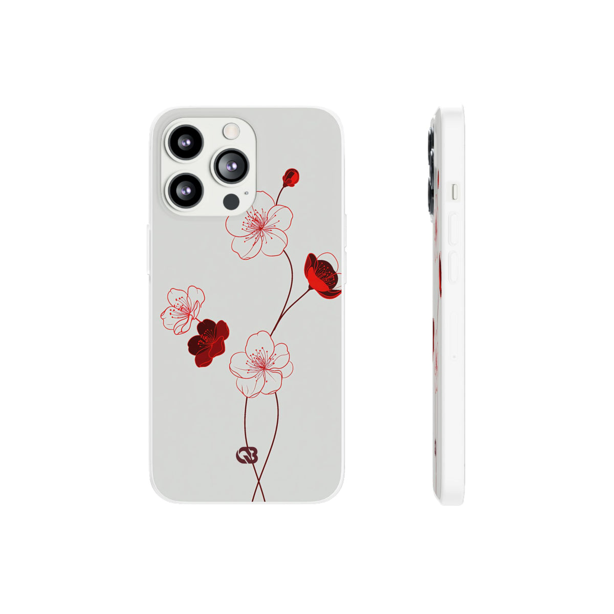 Crimson Sakura Blossom · Lite Phone Case for iPhone ·  Red