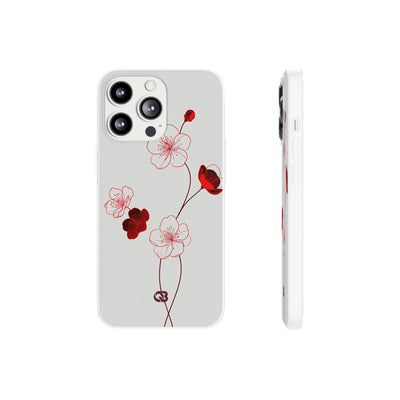 Crimson Sakura Blossom · Lite Phone Case for iPhone ·  Red
