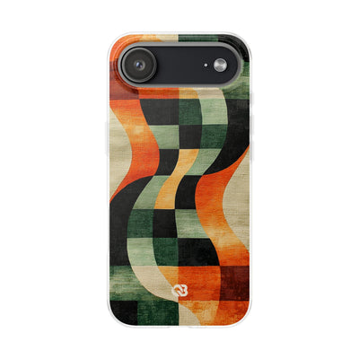 Burnt Orange Curve · Soft Phone Case for iPhone