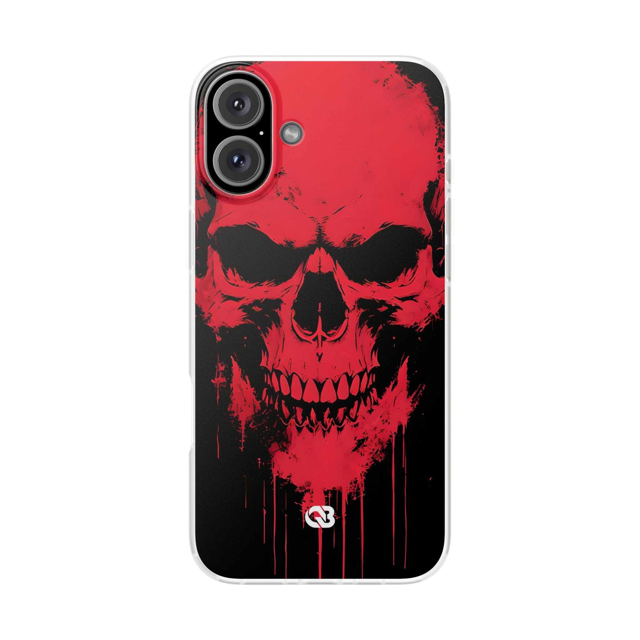 Crimson Street Skull · Soft Custodia per iPhone