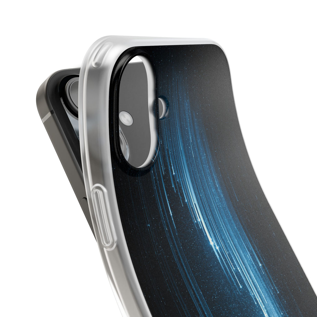 Nocturnal Cascade · Lite Phone Case for iPhone ·  Black