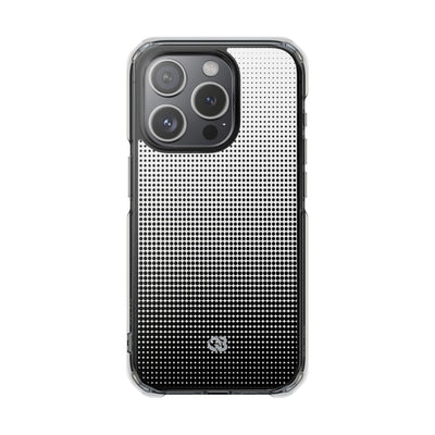Black Impact MagSafe Phone Case for iPhone - Obsidian Halftone Flux