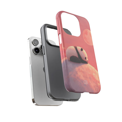 Rose Moon Panda · Tough Coque de téléphone pour iPhone