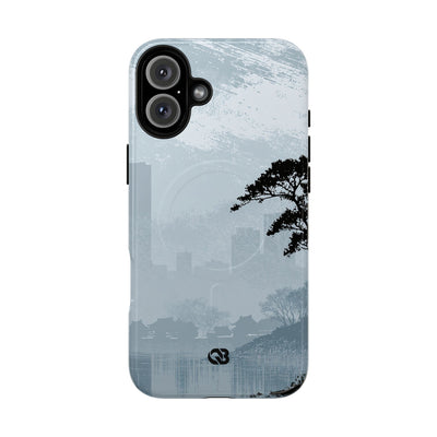 Grey Tough 2.0 Magsafe Phone Case for iPhone - Steel Slate Zen