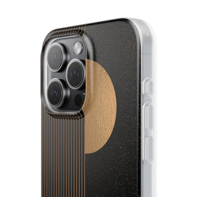 Gold Lite Phone Case for iPhone - Gilded Obsidian Dunes