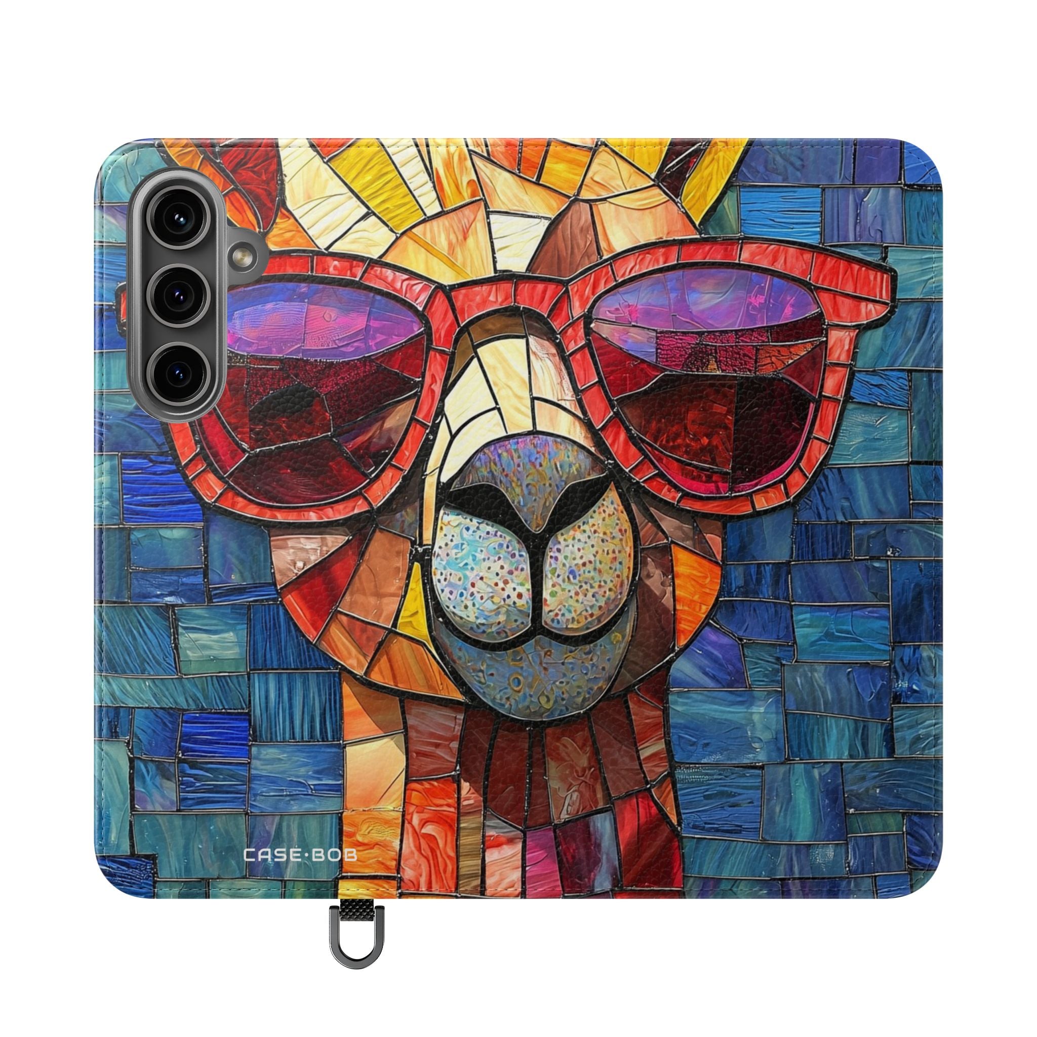 Sunglass Llama Mosaic - Samsung S24 Plus Case - Wallet