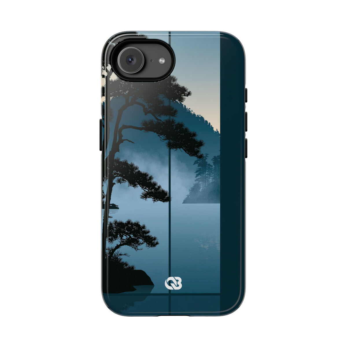 Misty Pine Horizon · Tough Phone Case for iPhone · Teal