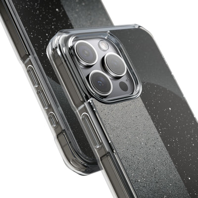 Black Impact MagSafe Phone Case for iPhone - Lunar Static Orbit