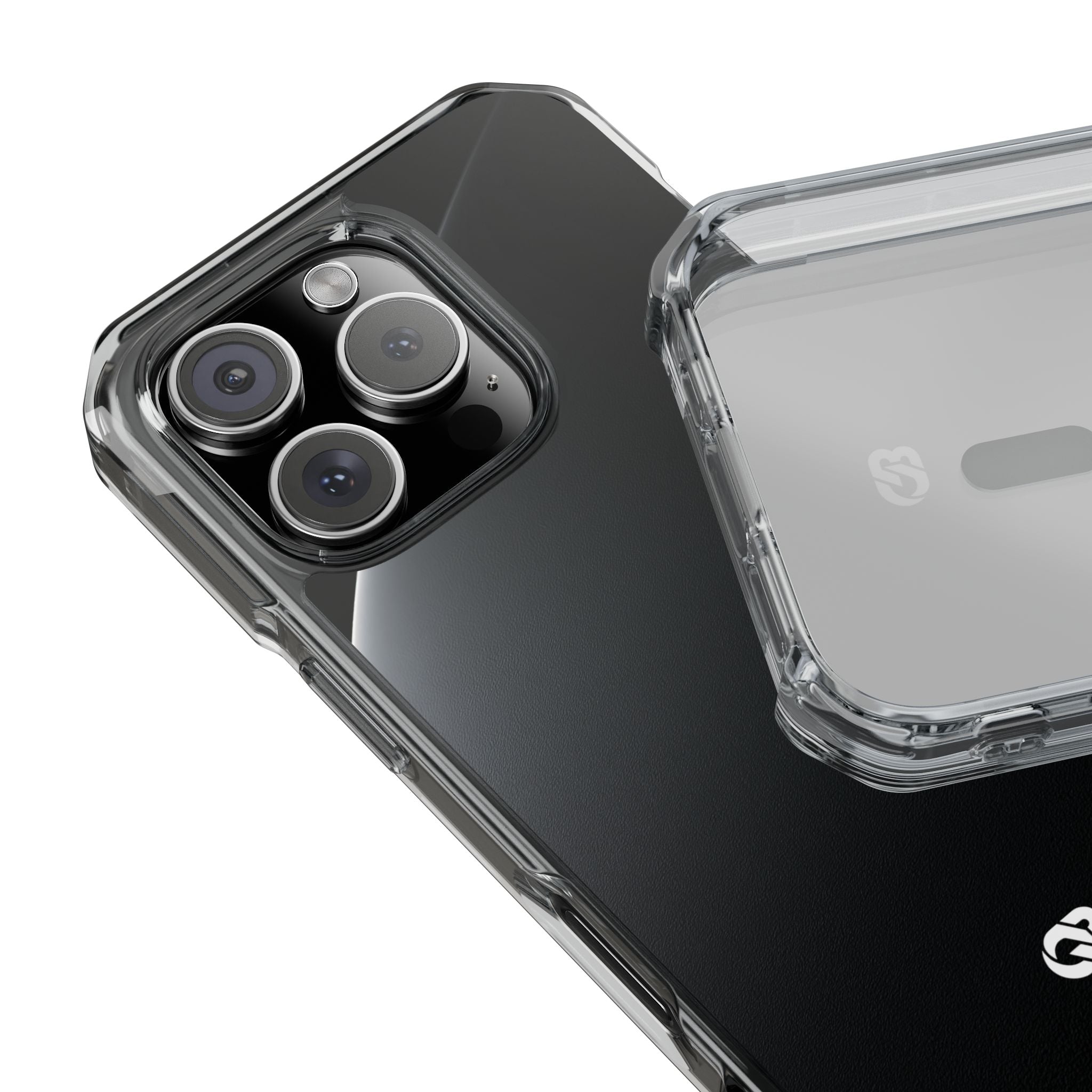 Black Impact MagSafe Phone Case for iPhone - Obsidian Lunar Arch