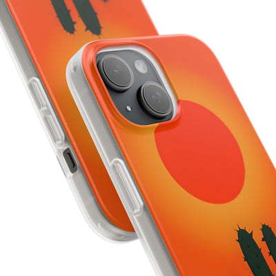 Scorched Saguaro Sunset · Soft Phone Case for iPhone