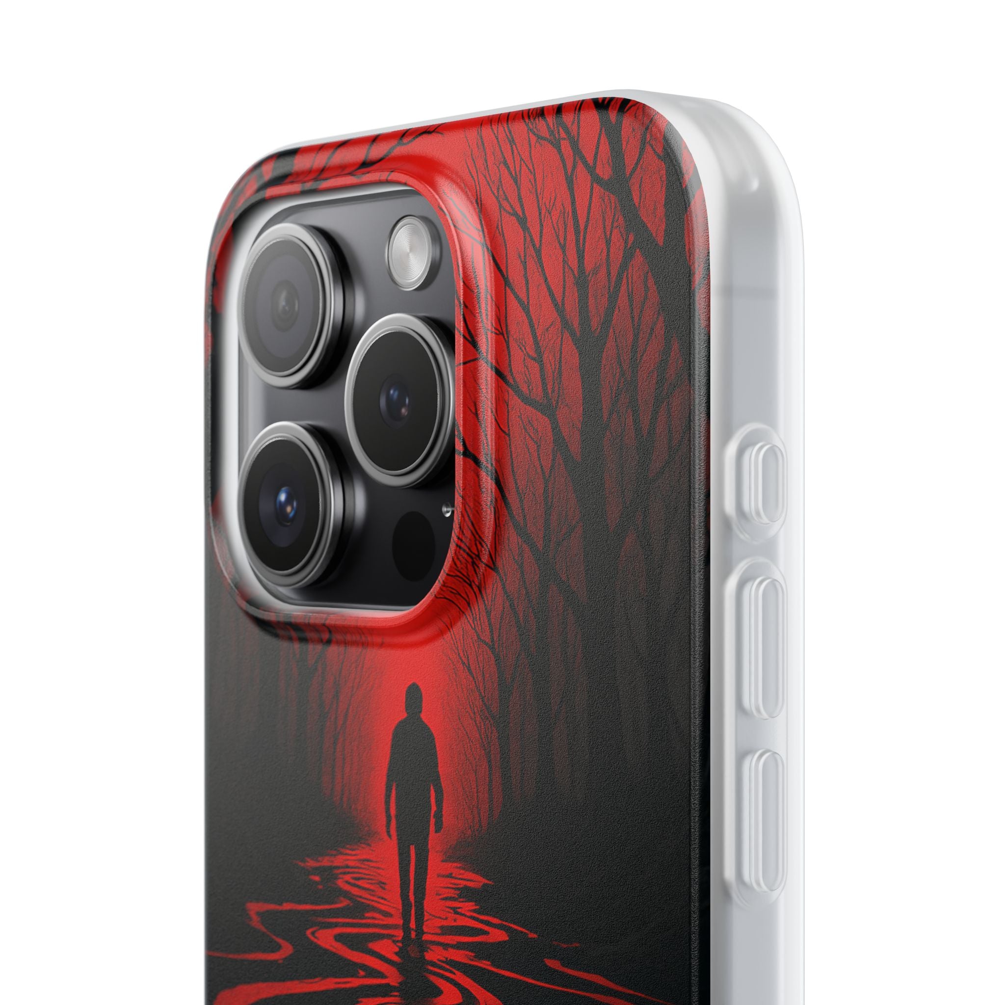 Crimson Shadow Path · Soft Phone Case for iPhone