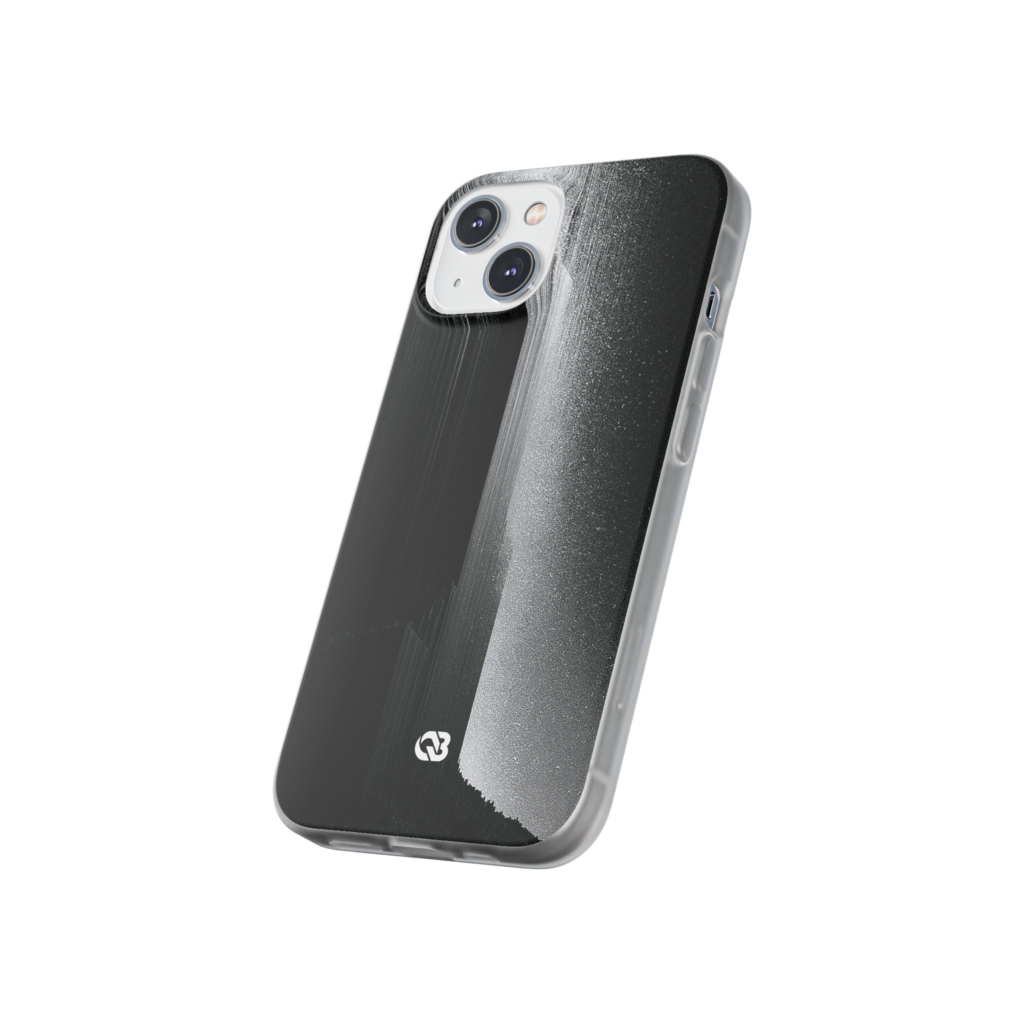 Black Lite Phone Case for iPhone - Brutalist Pixel Monolith