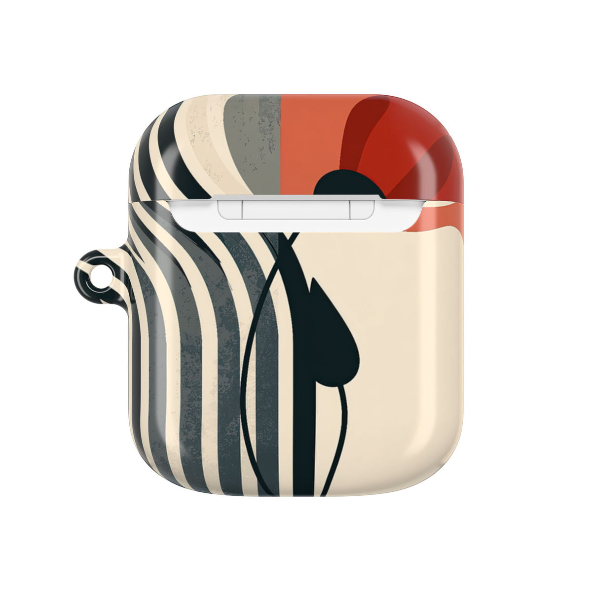 Modernist Poppy · Hard Case for AirPods & AirPods Pro · Beige
