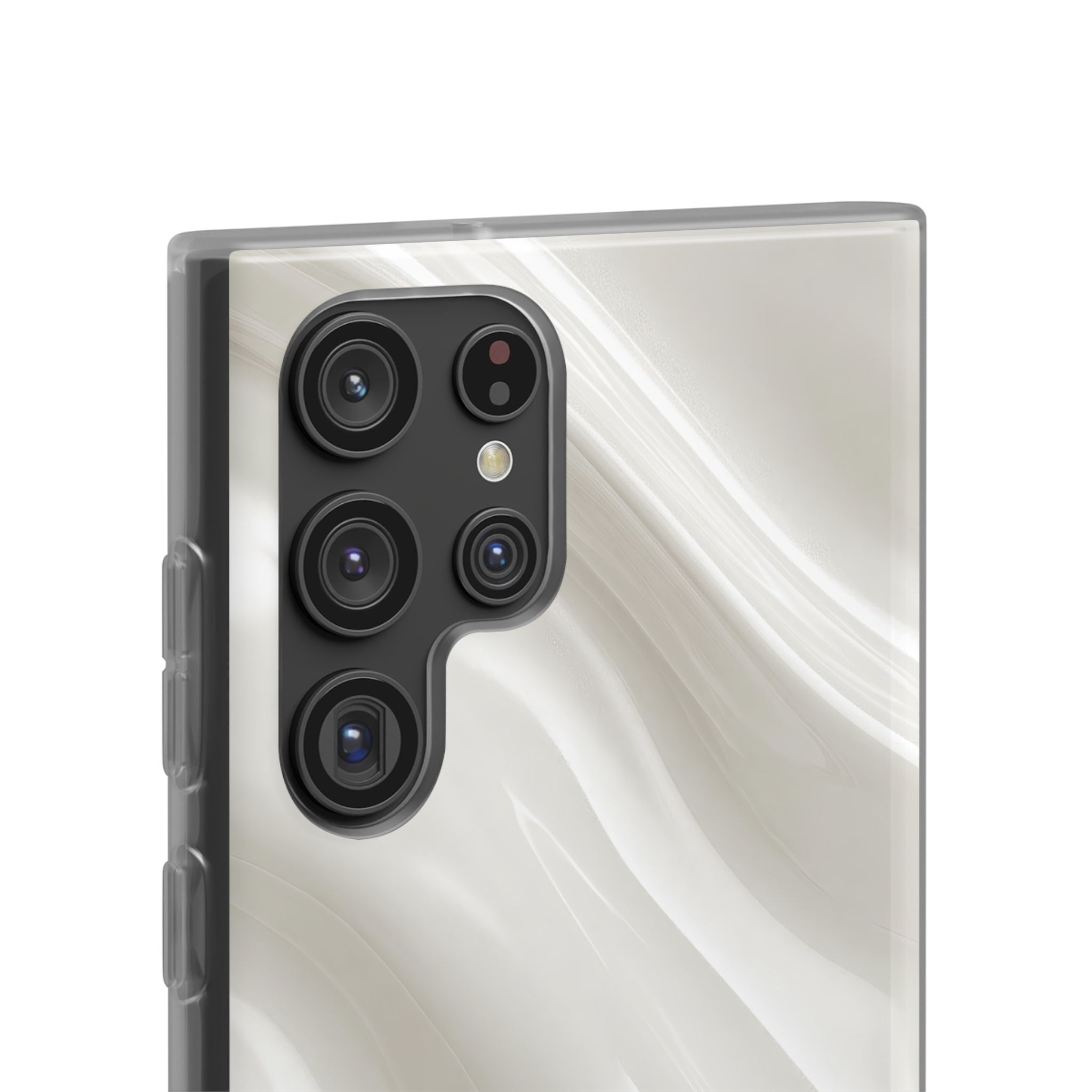 White Lite Phone Case for Samsung - Polished Ivory Wave